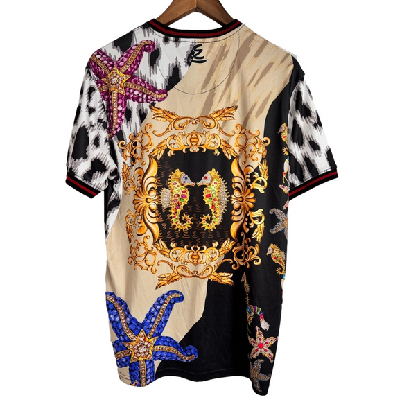 Elite Premium Denim Royalty Sea Short Sleeve T-Shirt Men’s Large - Picture 2 of 7